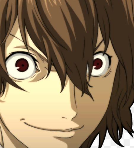 Goro Akechi from the game Persona 5 looking very interested in what is taking place here.